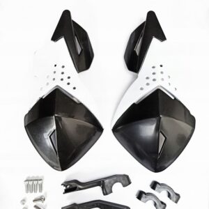 Handbary Osłony dłoni czarne białe enduro varadero