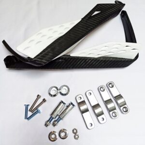 Handbary Osłony rąk biało czarne quad