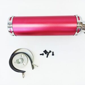 KOŃCÓWKA WYDECH TŁUMIK 4T UNIWERSALNY CZERWONY RÓŻ