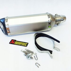 KOŃCÓWKA WYDECH TŁUMIK 4T UNIWERSALNY+NAKLEJKA AKRAPOVIĆ