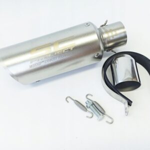 KOŃCÓWKA WYDECH TŁUMIK 4T UNIWERSALNY SREBRNY SC PROJECT